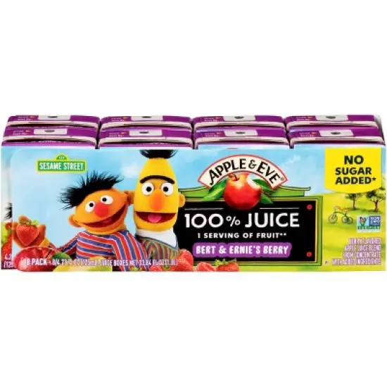 Apple & Eve Sesame Street Bert and Ernie's Berry Fruit Juice - 8pk/4.23 fl oz image {7}
