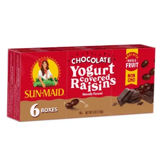 Sun-Maid Chocolate Yogurt Covered Raisins - 1oz / 6ct image {2}
