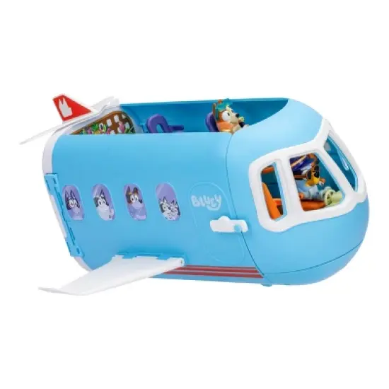 Bluey 3-in-1 Airplane Playset: Sound Effects & Multiple Activities, Includes Figures, Educational Creative Thinking image {7}