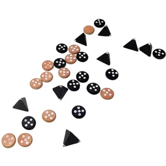 WE Games Replacement Wooden Game Pieces from The Game of UR - Extra Set of Pieces image {1}