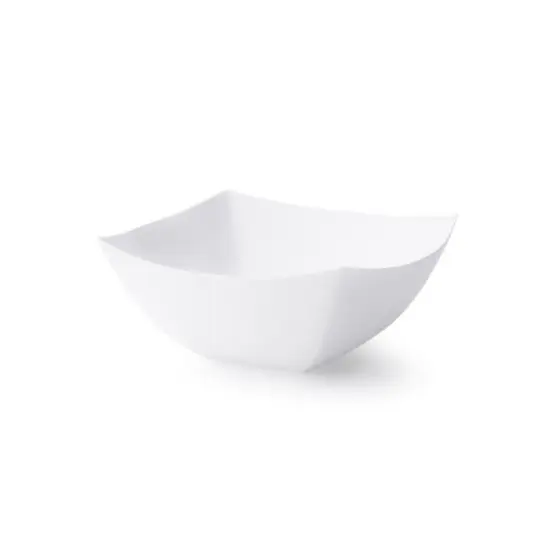 Posh Setting Square Fancy White Serving Bowl - 16 oz. - 4 Pack image {8}