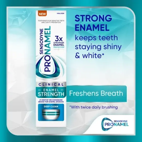Sensodyne Pronamel Clinical Enamel Strengthening and Deep Clean Toothpaste - 3.4oz image {10}
