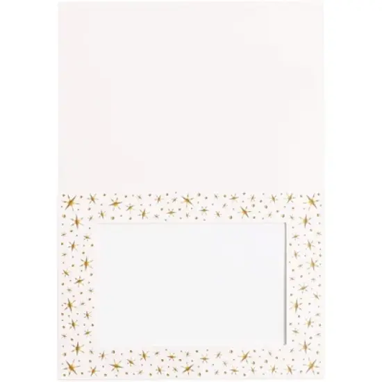 Best Paper 36 Pack Photo Insert Greeting Cards with Envelopes Included, Gold Stars Border, 5 x 7 In Photo, Durable Paper Picture Frames image {5}