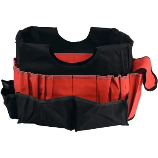 School Smart Caddy Organizer with 43 Pockets, Medium, 14 x 12 x 12 Inches, Black/Red image {3}