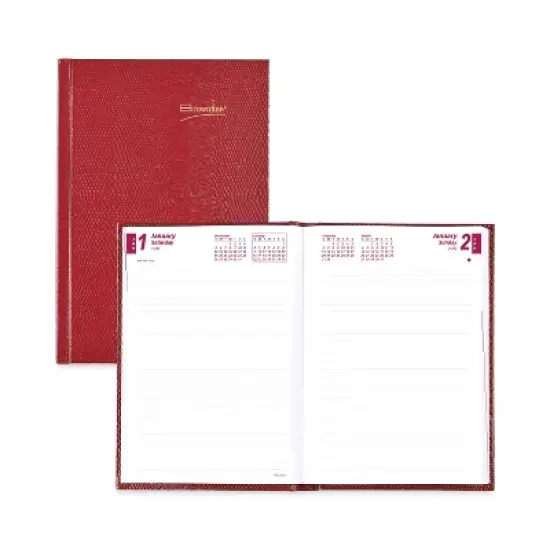 Daily/Monthly Planner, 8.25 x 5.75, Red Cover, 12-Month (Jan to Dec): 2026 image {5}