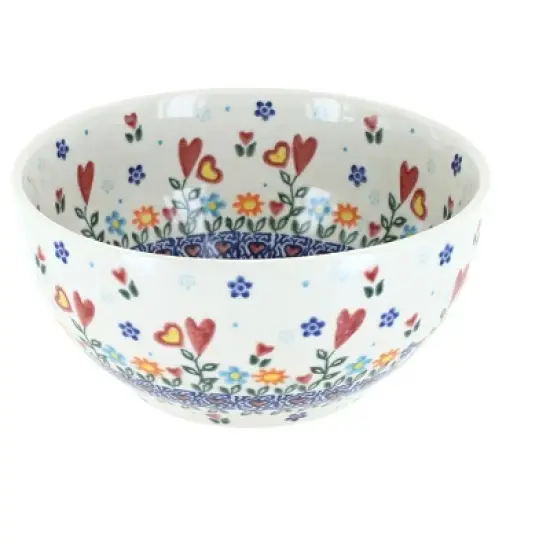 Blue Rose Polish Pottery Vena Cereal Bowl image {6}