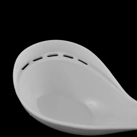 Unique Bargains Home Restaurant Kitchen Curved Grip Soup Ladle Spoon 2 Pcs image {1}