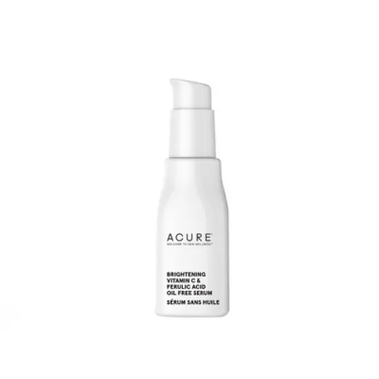 Acure Brightening Vitamin C & Ferulic Acid Oil Free Serum For Face - 1 fl oz image {1}