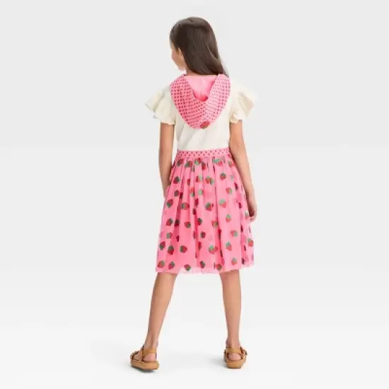 Girls' Strawberry Shortcake Dress - Pink image {1}
