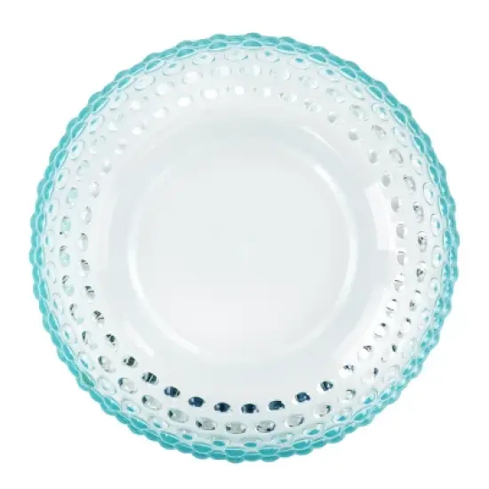 Gibson Home Plastic Bowl Set with Serving Bowl in Light Blue image {4}