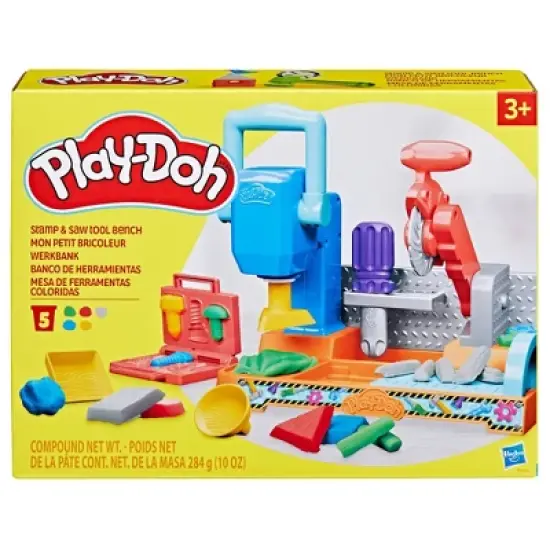 Play-Doh Stamp and Saw Tool Bench Playset - 8pc image {10}