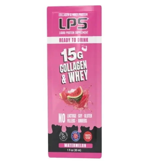 LPS Collagen & Whey Protein Supplement, Watermelon, 1 Oz, image {4}