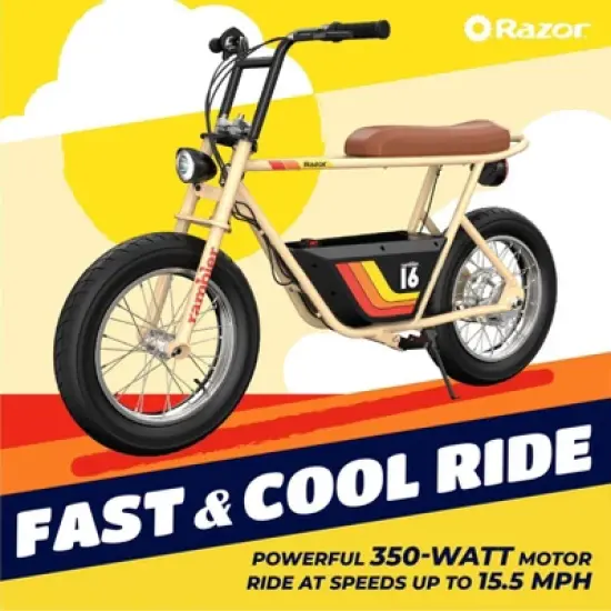 Razor Rambler Step Over Electric Scooter - Beige image {2}