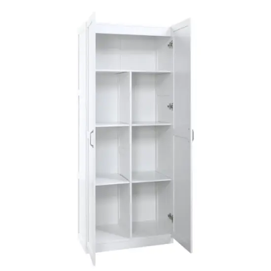 Set of 2 Hopkins Modern 7 Shelf Freestanding Storage Closets - Manhattan Comfort image {5}