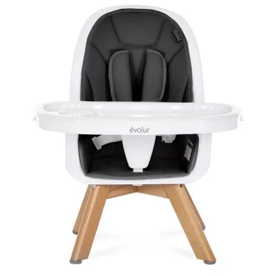 Evolur Zoodle 2 in 1 Baby High Chair, Easy to Clean, Removable Tray, Compact and Portable Convertible High Chair for Babies and Toddlers image {3}