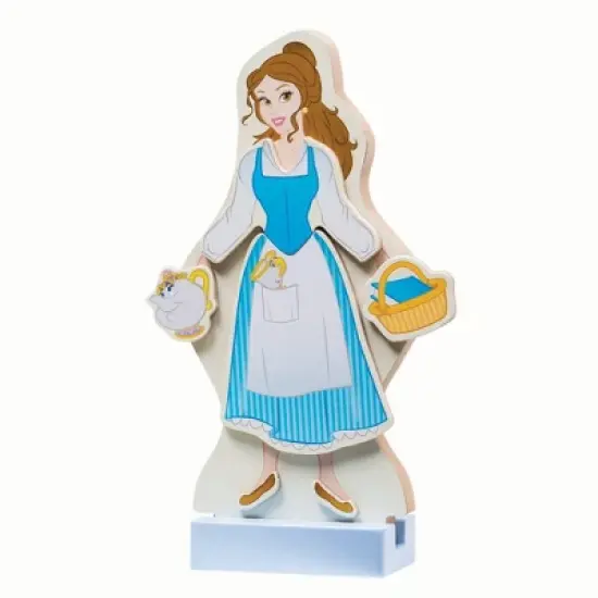 Melissa & Doug Disney Cinderella and Belle and Rapunzel Magnetic Dress-Up Wooden Dolls image {4}