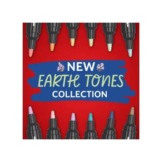 Sharpie 12ct Creative Markers Bullet Tip Water-Based Acrylic Markers Earth Tones image {1}