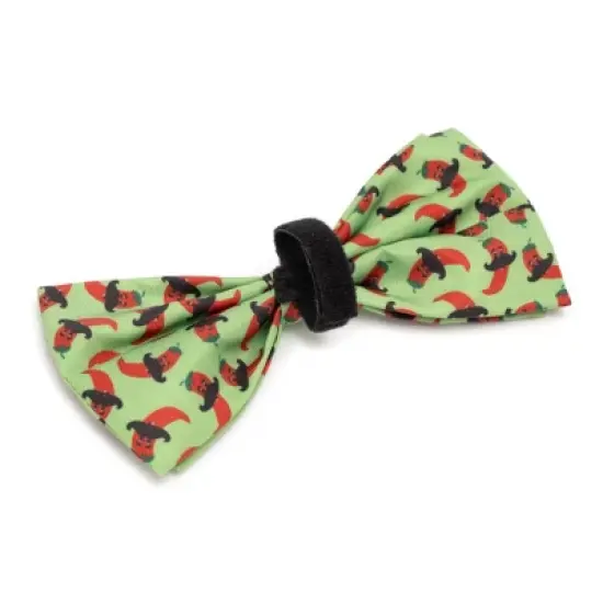 The Worthy Dog Chili Pepper Adjustable Bow Tie Accessory image {2}