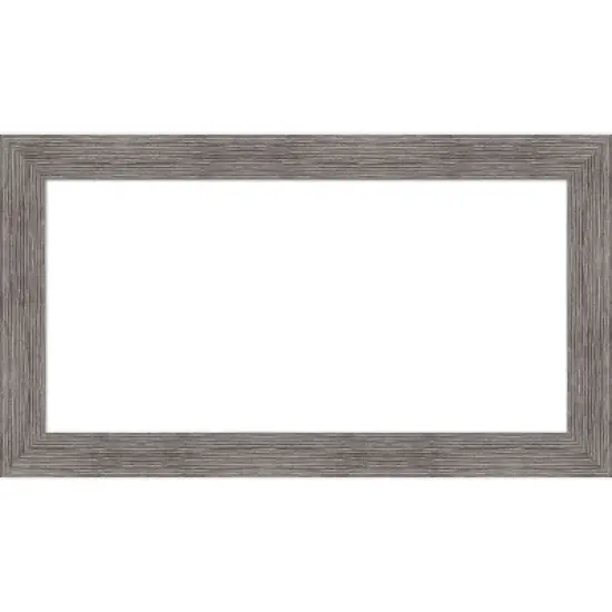 Amanti Art Pinstripe Plank Grey Narrow Framed Dry Erase Magnetic Board image {10}