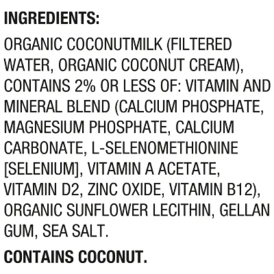 So Delicious Organic Unsweetened Dairy-Free Coconutmilk - 0.5gal image {8}