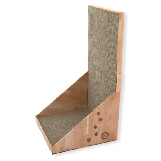 Necoichi Streth & Scratch Wall Cat Scratcher - Light Brown image {2}
