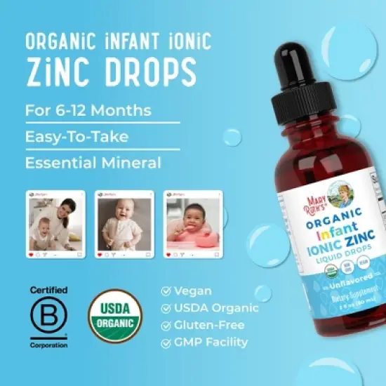MaryRuth's Infant Zinc Drops, Unflavored, Org, 2 oz image {7}
