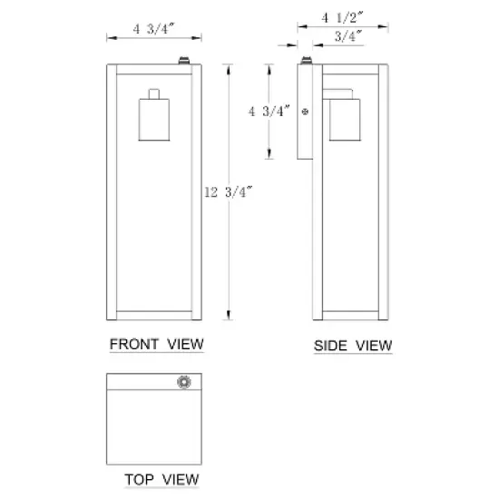 C Cattleya Black Dusk to Dawn Outdoor Wall Lantern Sconce with Clear Tempered Glass(2-Pack) image {6}