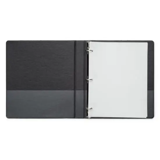 School Smart D Ring Binder, Polypropylene, 1 Inch, Black image {1}