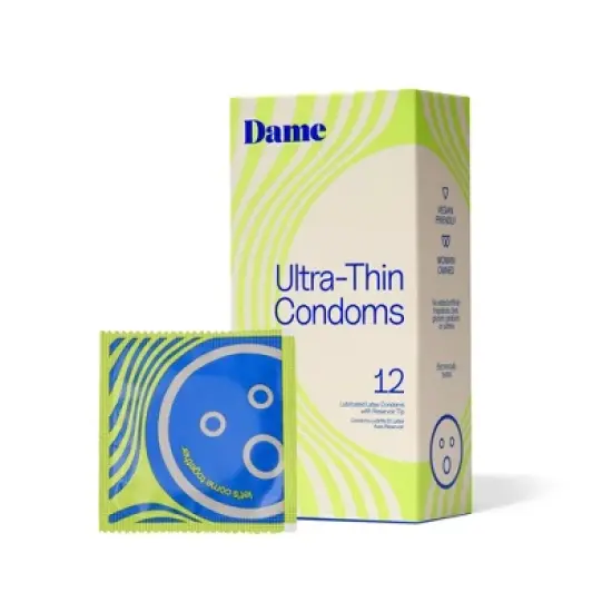 Dame Ultra-Thin Condoms - 12pk image {10}