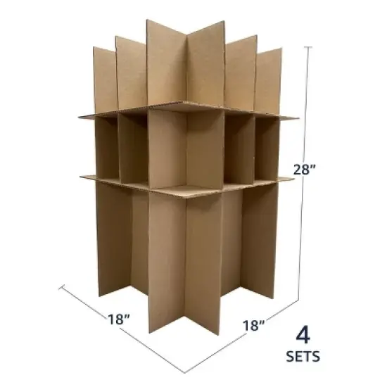 UBMOVE Dish & Glass Partition Insert Kit 4 pack fits in our kitchen boxes image {1}
