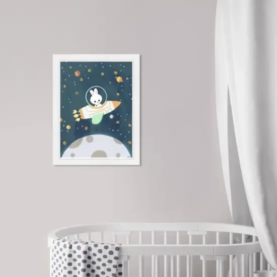 15" x 21" Space Bunny Astronomy and Space Framed Art Print - Wynwood Studio image {4}