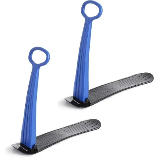 Slippery Racer Kids Lightweight Compact Foldable Downhill Outdoor Winter Ski Scooter Snow Sled for Children 4 Years and Up (2 Pack) image {6}