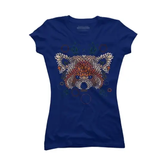 Junior's Design By Humans Red Panda Face By LetterQ T-Shirt image {6}