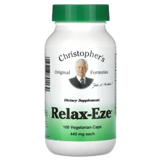 Christopher's Original Formulas Relax-Eze, 440 mg, 100 Vegetarian Caps image {4}