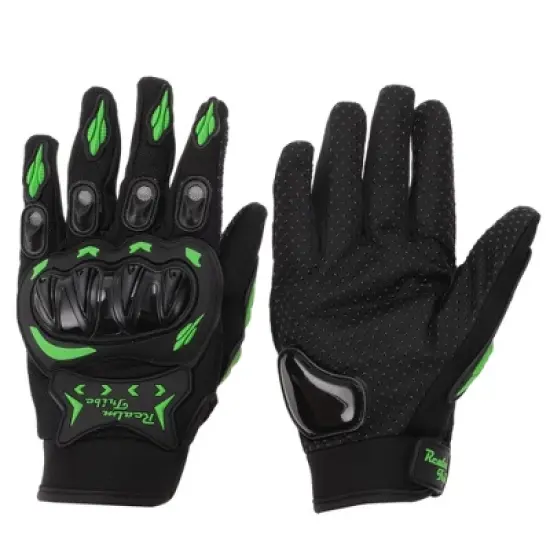 Unique Bargains Motorcycle Gloves Breathable Full Finger Gloves Nylon Outdoor Gloves 1 Pair image {6}