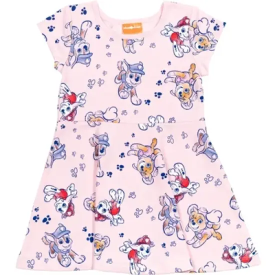 PAW Patrol Skye Chase Marshall Girls French Terry Skater Dress and Scrunchie Toddler image {2}