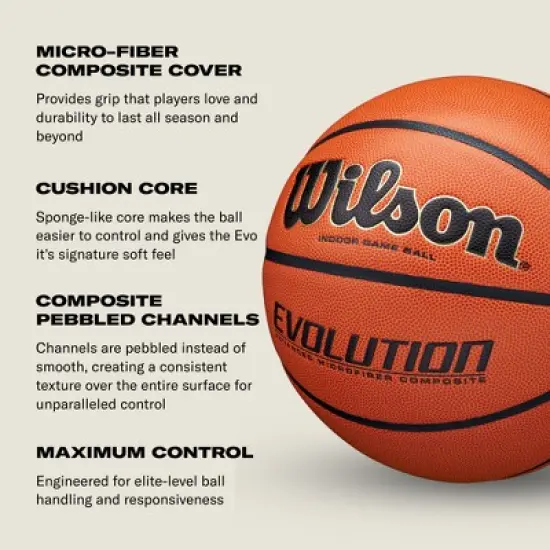 Wilson 29.5'' Evolution Game Basketball - Green image {5}