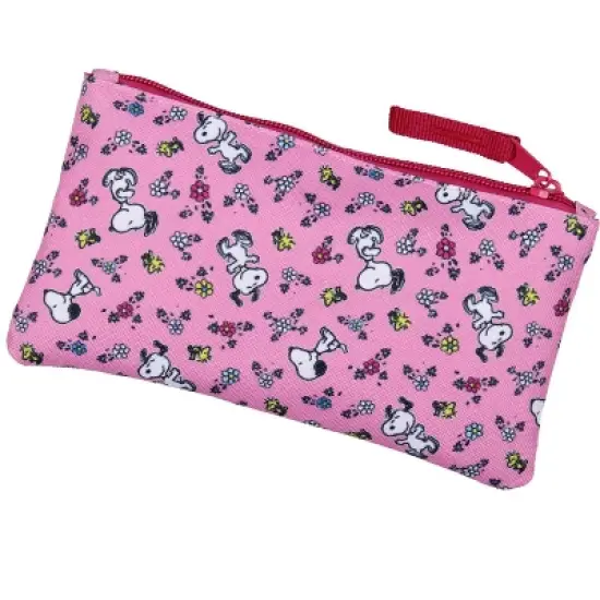 Peanuts Backpack Snoopy and Woodstock Flowers Character 3-Piece Lunchbox Pencil Case School Travel Tote Book Bag image {6}