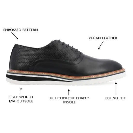 Vance Co. Weber Plain Toe Hybrid Dress Shoe image {7}