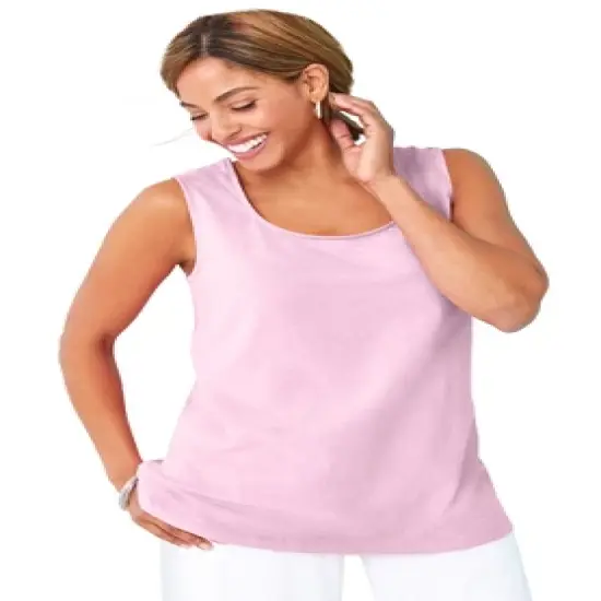 Jessica London Women&rsquo;s Plus Size Horseshoe Neck Tank image {13}