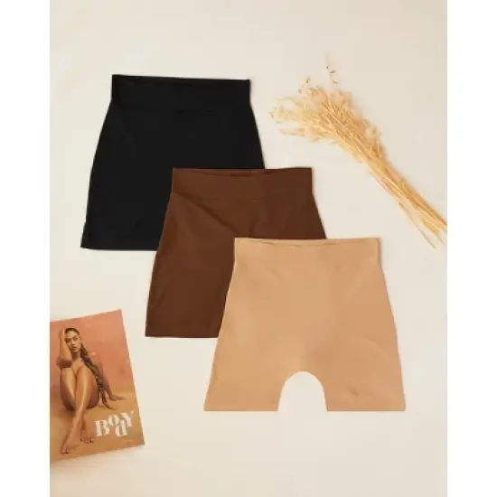 Curvy Couture Women's Plus Size Slip Short Panty image {4}