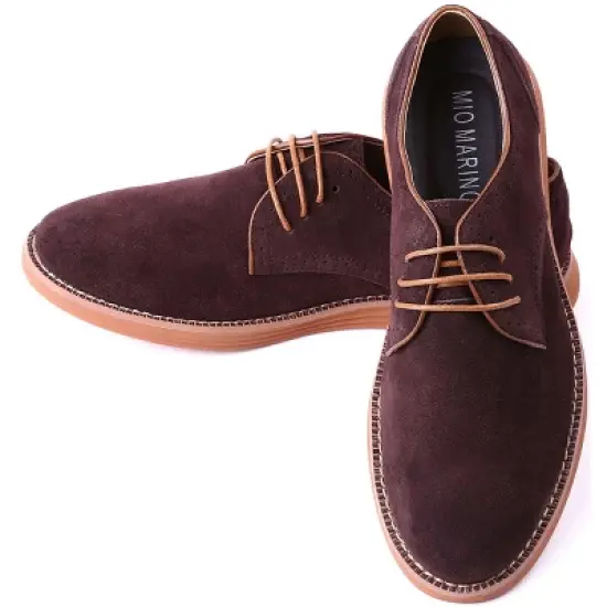 Mio Marino - Men's Elegant Suede Oxford Shoes image {3}