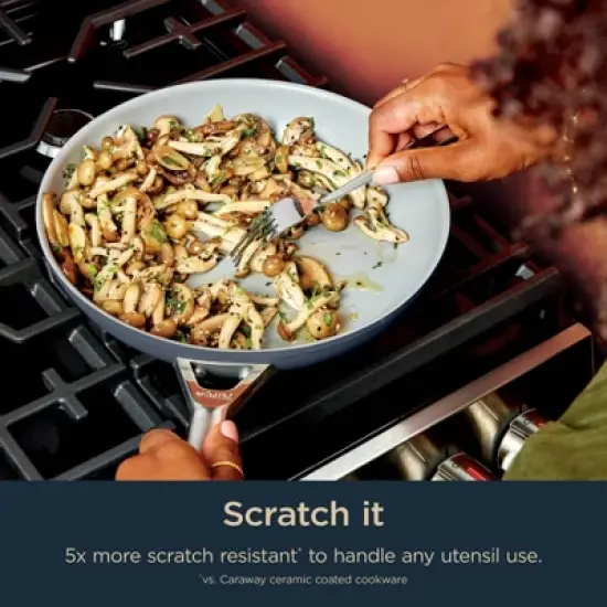 Ninja 10pc NeverStick Ceramic Pro Cookware Set: Nonstick Pans, Pot Set, Dishwasher-Safe, Induction Compatible image {3}