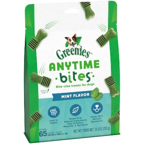 Greenies Anytime Bites Dental Peppermint Flavor Dog Treats   image {5}