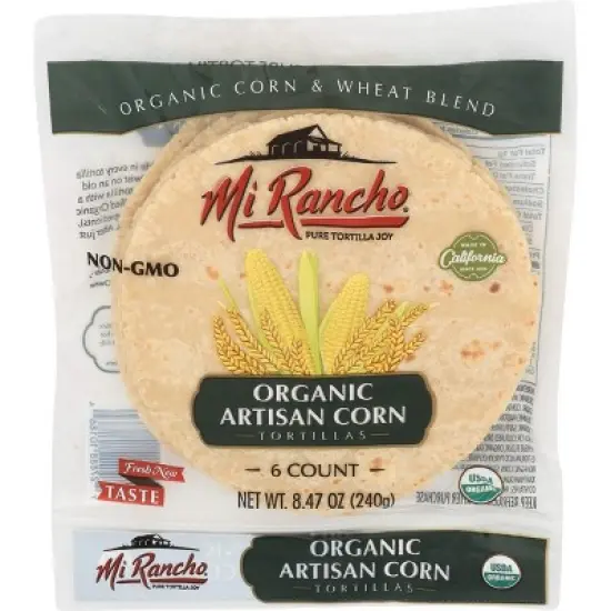 Mi Rancho Tortilla Artisan Corn 6 Counts - Pack of 10 - 8.47 Oz image {1}