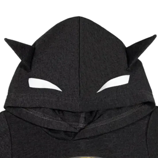 DC Comics Justice League Batman Costume Short Sleeve Romper Black  image {3}