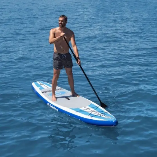 Solstice Bora Bora 12.6' Inflatable Performance Touring Stand-Up Paddle Board, Heavy Duty, Long Distance, with Non-Slip Deck and SUP Accessories, Blue image {1}