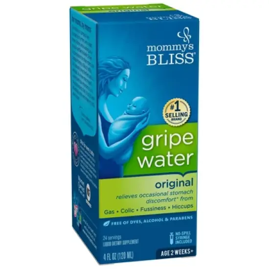 Mommy's Bliss Gripe Water for Babies with Gas, Colic or Stomach Discomfort - 4 fl oz image {3}