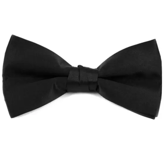 Young Boy's Pre-tied Clip On Bow Tie - Formal Tuxedo Solid Color image {10}