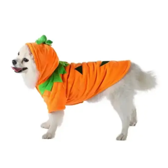 Dog Hoodie Cute Funny Halloween Style Pumpkin Cosplay Costume Warm Puppy Fleece Clothes image {5}